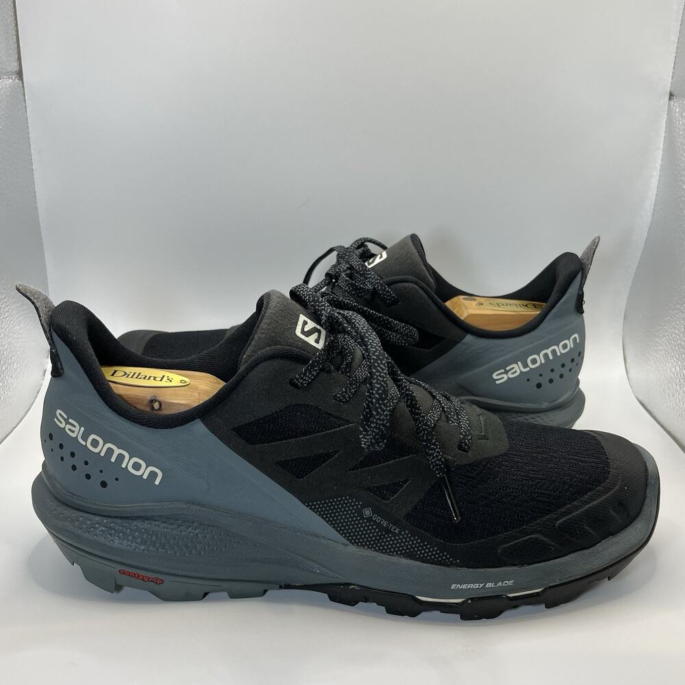 Salomon OUTPULSE GTX Gore-Tex Hiking Shoes Women's 8.5 Black Gray 415883 EUC